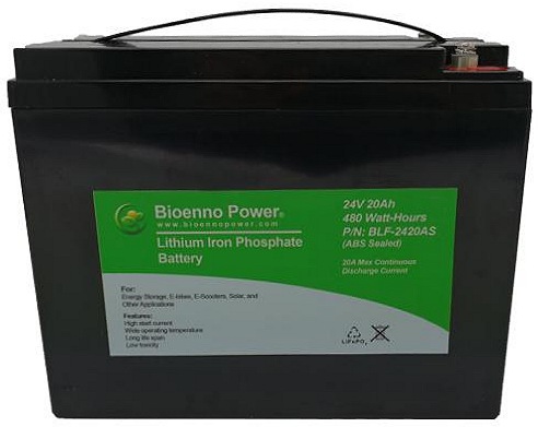 Lithium Batterie 24V 20Ah LiFePo4 BMS Versorgungsbatterie Eisenphosphat Akku LFP 