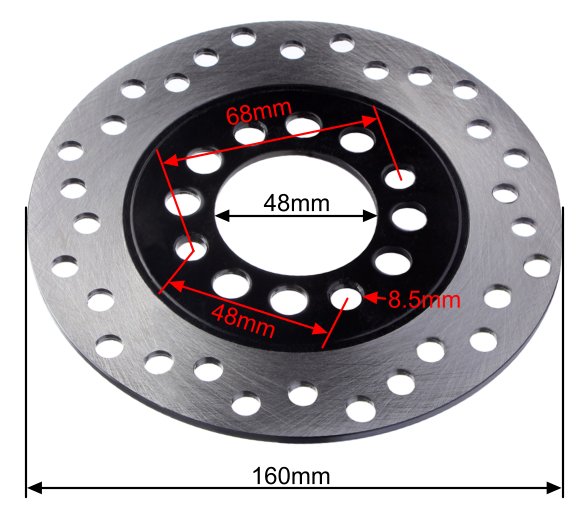 thumbnail image 2 of Universal 110/120mm Alloy Steel Disc Brake Rotor Torx Bolt Pad For Xiaomi Mi M365 Pro Electric Scooter With Screws Accessories 2 of 11