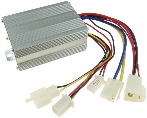 HMParts Centralina Per E-Scooter E E-Bike 24V 350W YK31C - Controller Per Motori DC Con Spazzole, Regolatore Di Velocità Per Monopattino Elettrico, Dimensioni 83x65x38 Mm