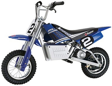 blue razor motorcycle