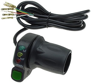 36 48V KIMISS Universal Motorcycle Accelerator Electric Scooter Twist Speed Throttle Grip with 3 Wires 12 24 
