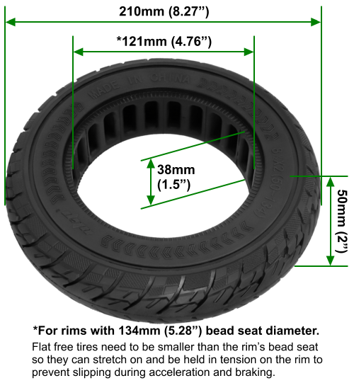  8.5 Inch Electric Scooter Tire,8 1/2 x 2 Electric