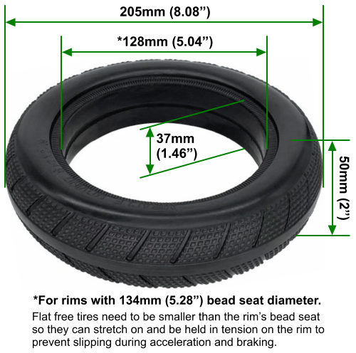 10'' 10x2.75-6.5 Solid tire tubless tire off road wheels for scooter