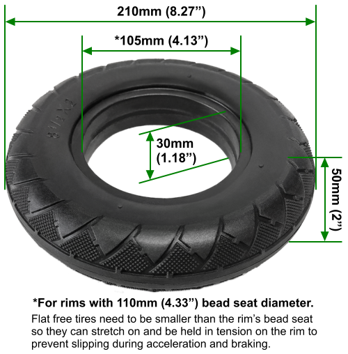 10 Inch Diameter Tyre 3.00-4 Diamond Tread 4 Ply Mini Moto Quad Bike 4 Inch Rim 