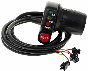 24v Twist Throttle Thumb Control Assembly For E-bike Electric Bike Scooter LED