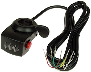 24v Twist Throttle Thumb Control Assembly For E-bike Electric Bike Scooter LED
