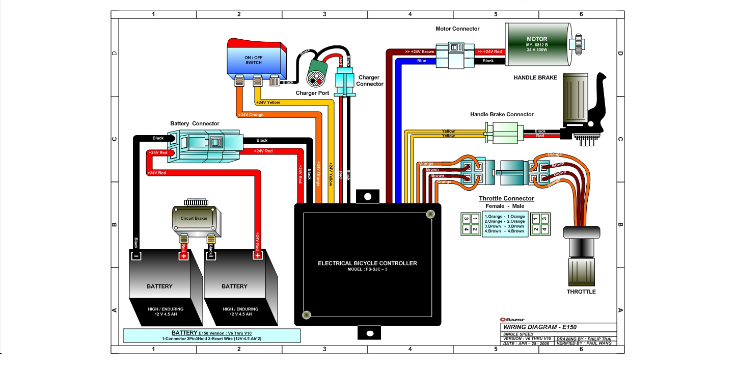 Gy6 150Cc Wiring Diagram from electricscooterparts.com